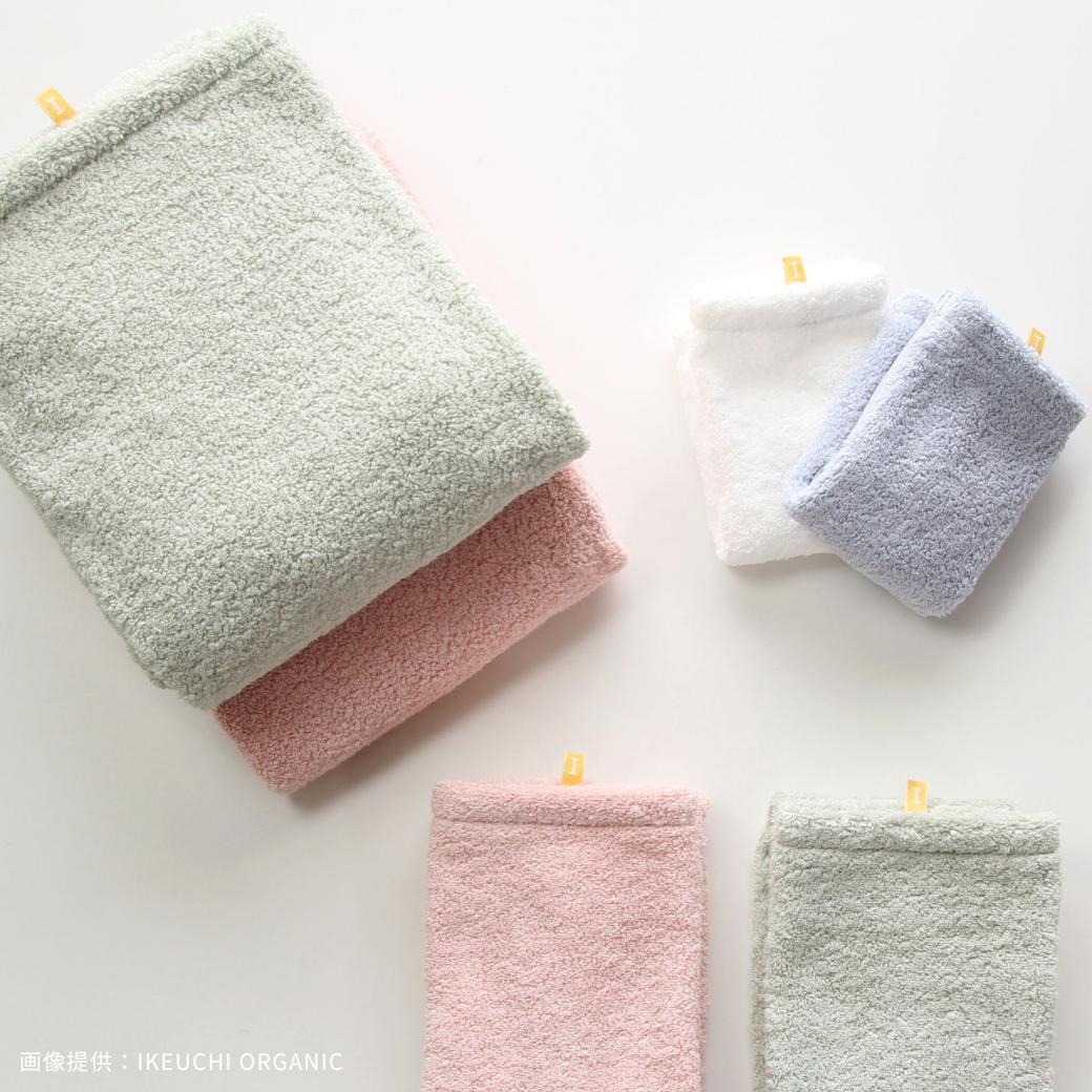IKEUCHI ORGANIC｜オーガニックエアーホイップ フェイスタオル